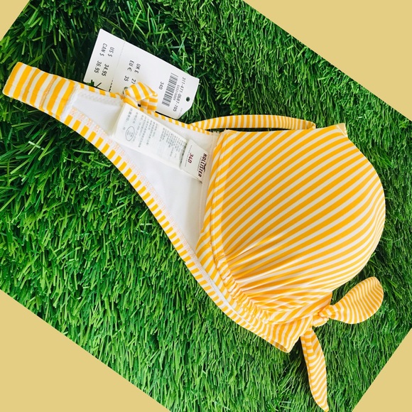 White striped swim bra - Picture 3 of 3